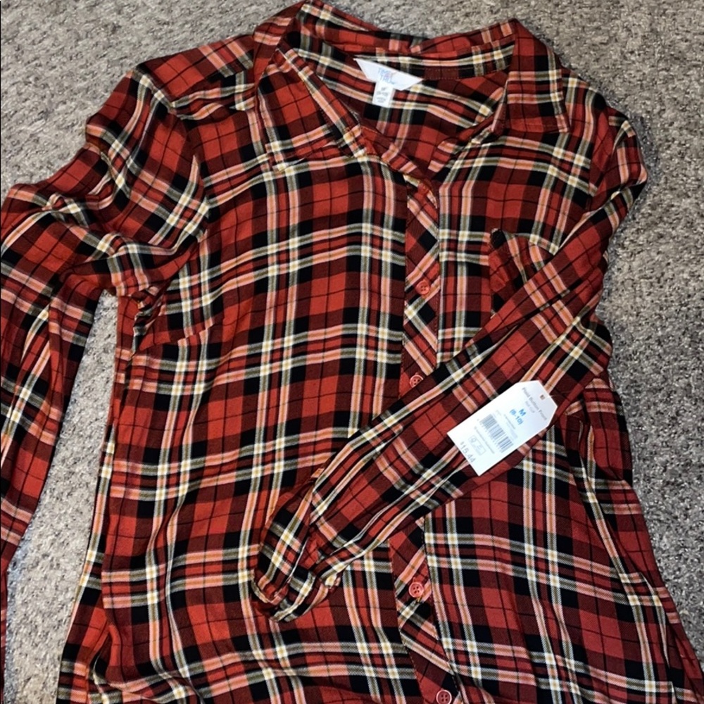 Orange flannel, medium